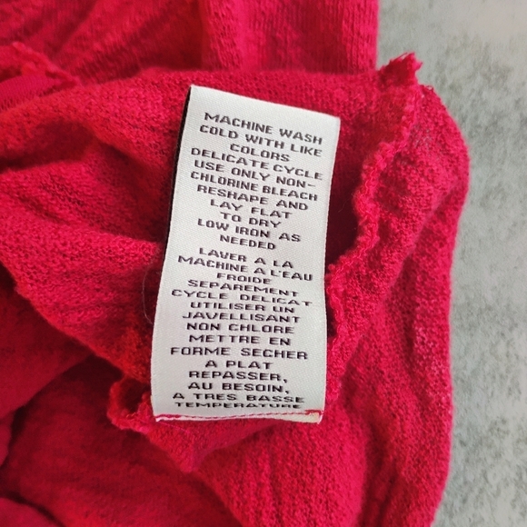 Deletta Anthropologie Roses Are Red Y2K Top Womens Small Balletcore Romantic - Picture 9 of 12